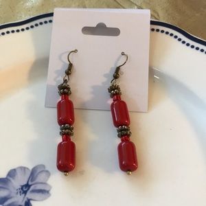 Hand Crafted Beaded Drop Earrings